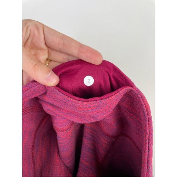 Lululemon Wunder Under Red Luon‎ Crop Pants Size 2 - Picture 10 of 10